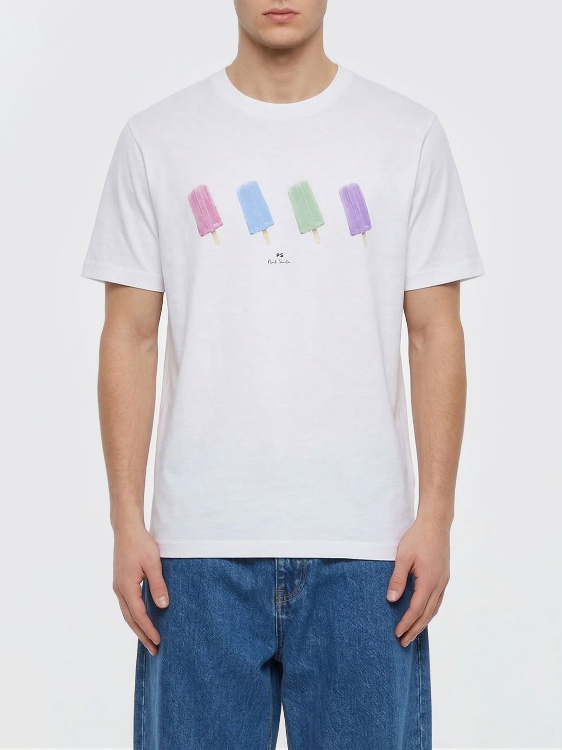 PAUL SMITH Rundhals-Baumwoll-T-Shirt