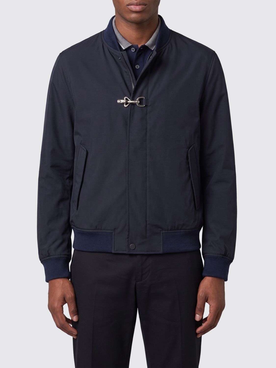 FAY Bomber in misto cotone con gancio