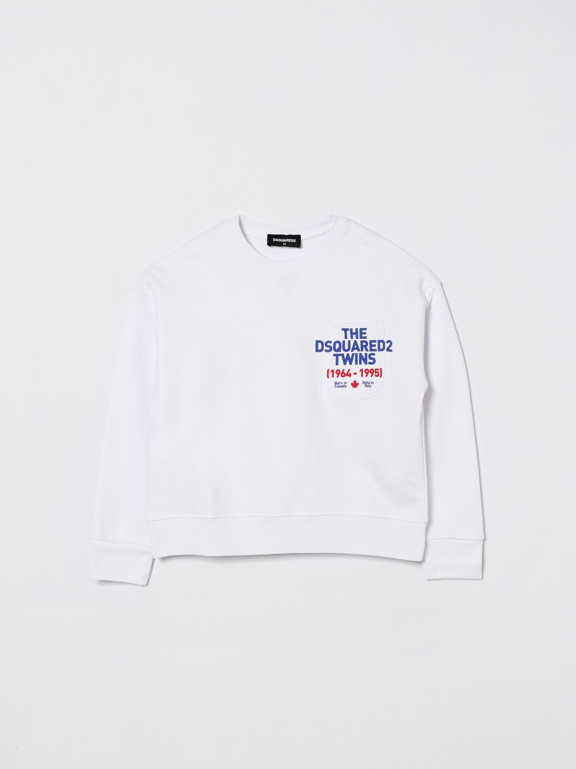 DSQUARED2 Rundhals-Baumwoll-Sweatshirt mit Logo