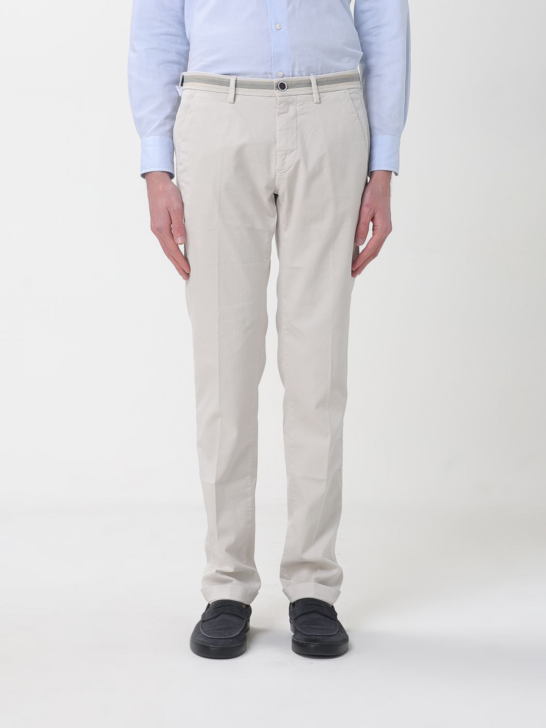 Mason's Cotton and Wool Blend Chino Trousers