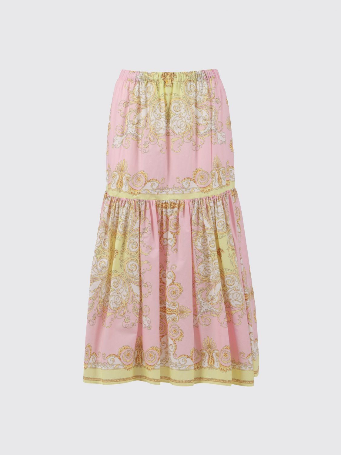 VERSACE VERSACE Cotton Skirt with Baroque Print　VERSACE バロックプリント コットンスカート