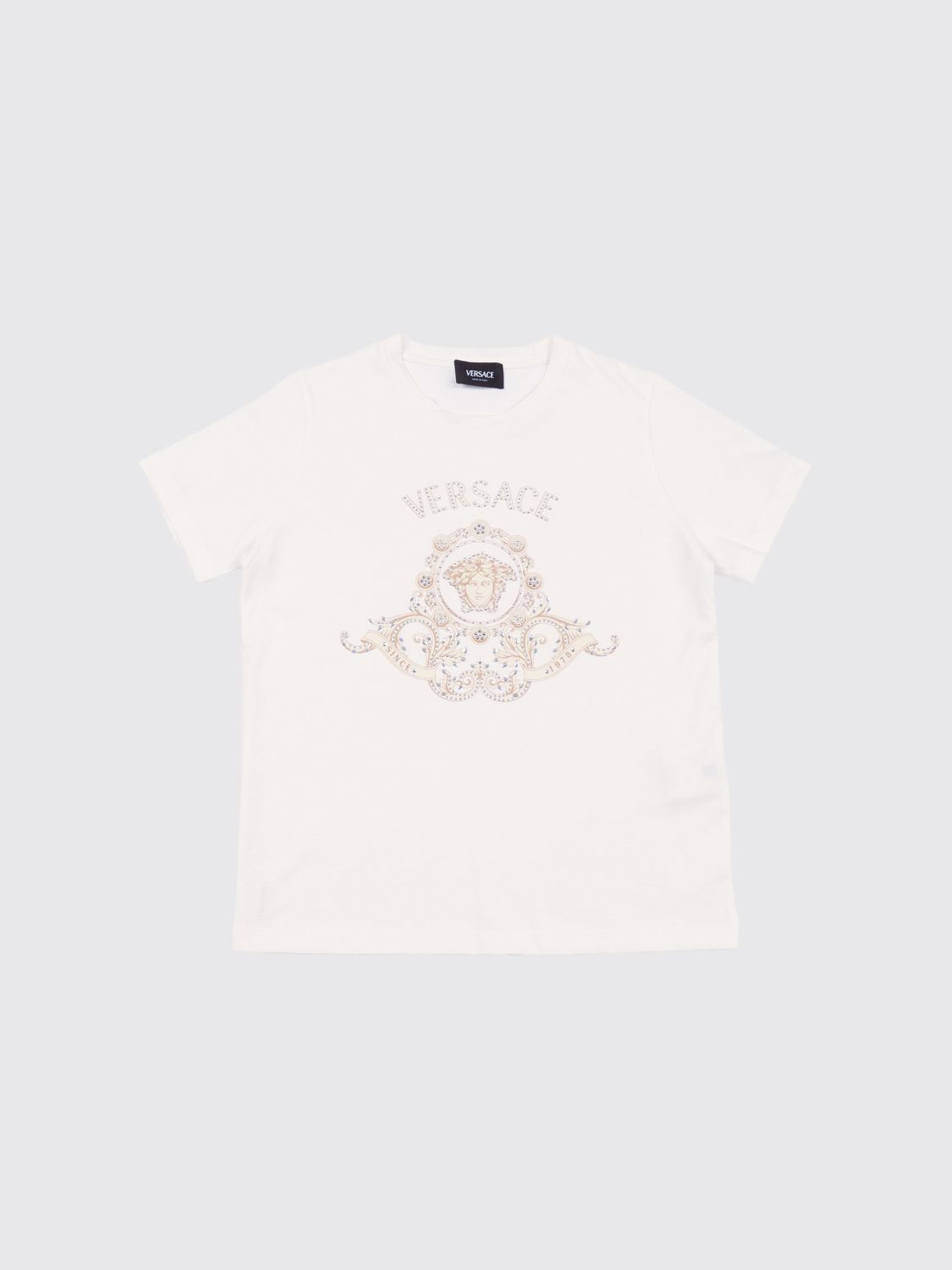 VERSACE T-Shirt Bambino colore Bianco