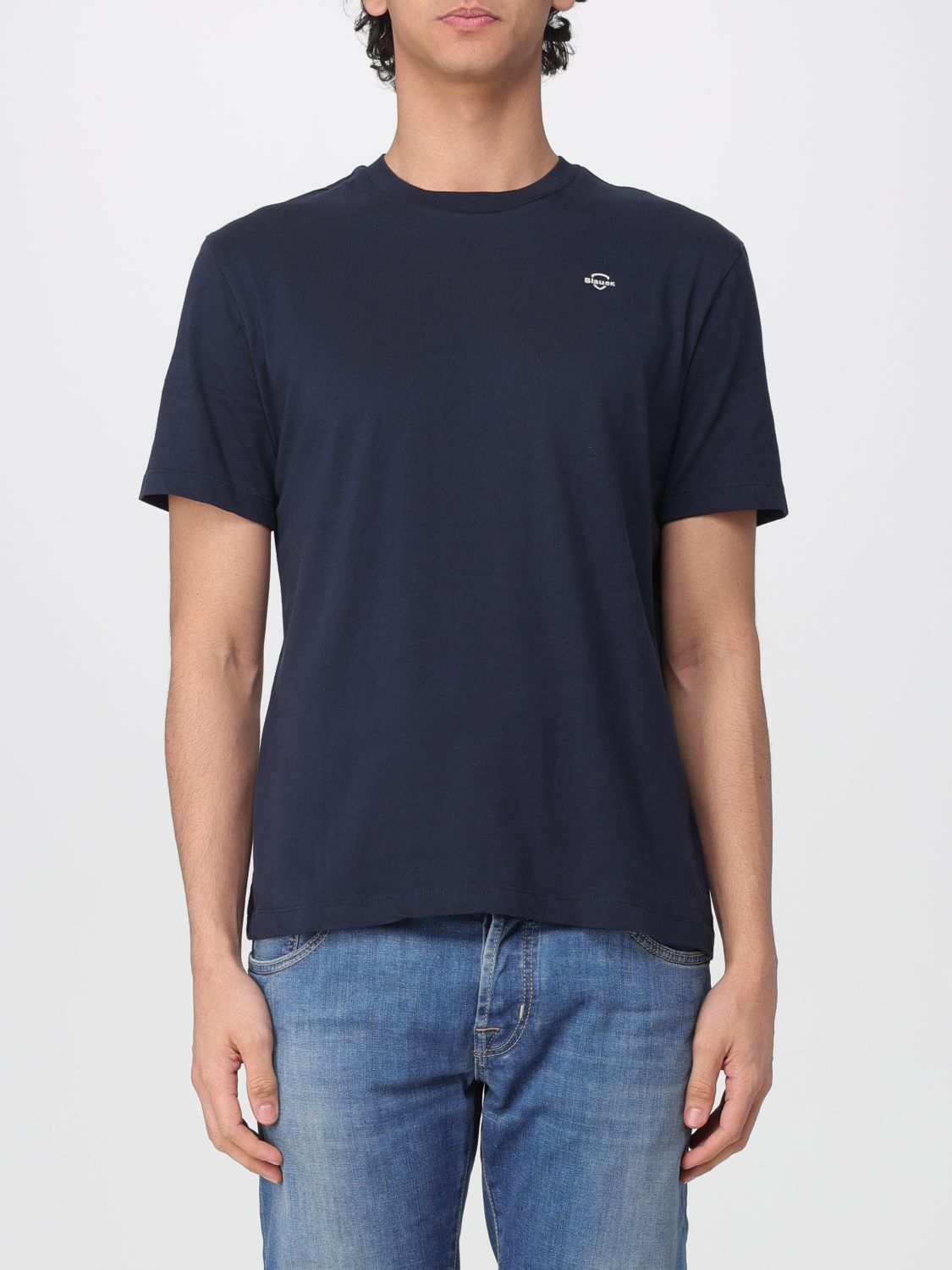 BLAUER Basic Baumwoll-T-Shirt