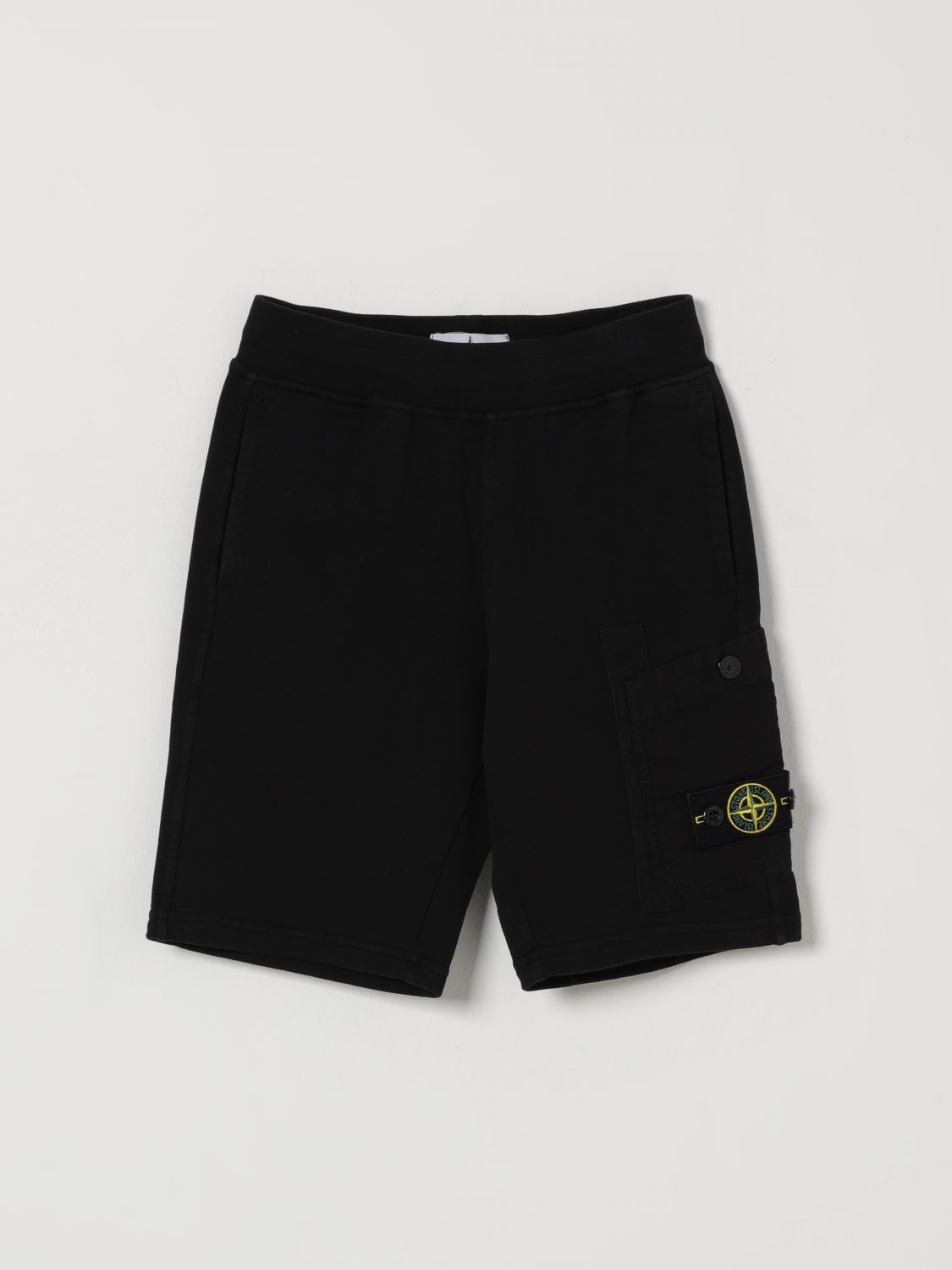 STONE ISLAND JUNIOR Cargo-Shorts aus Baumwolle