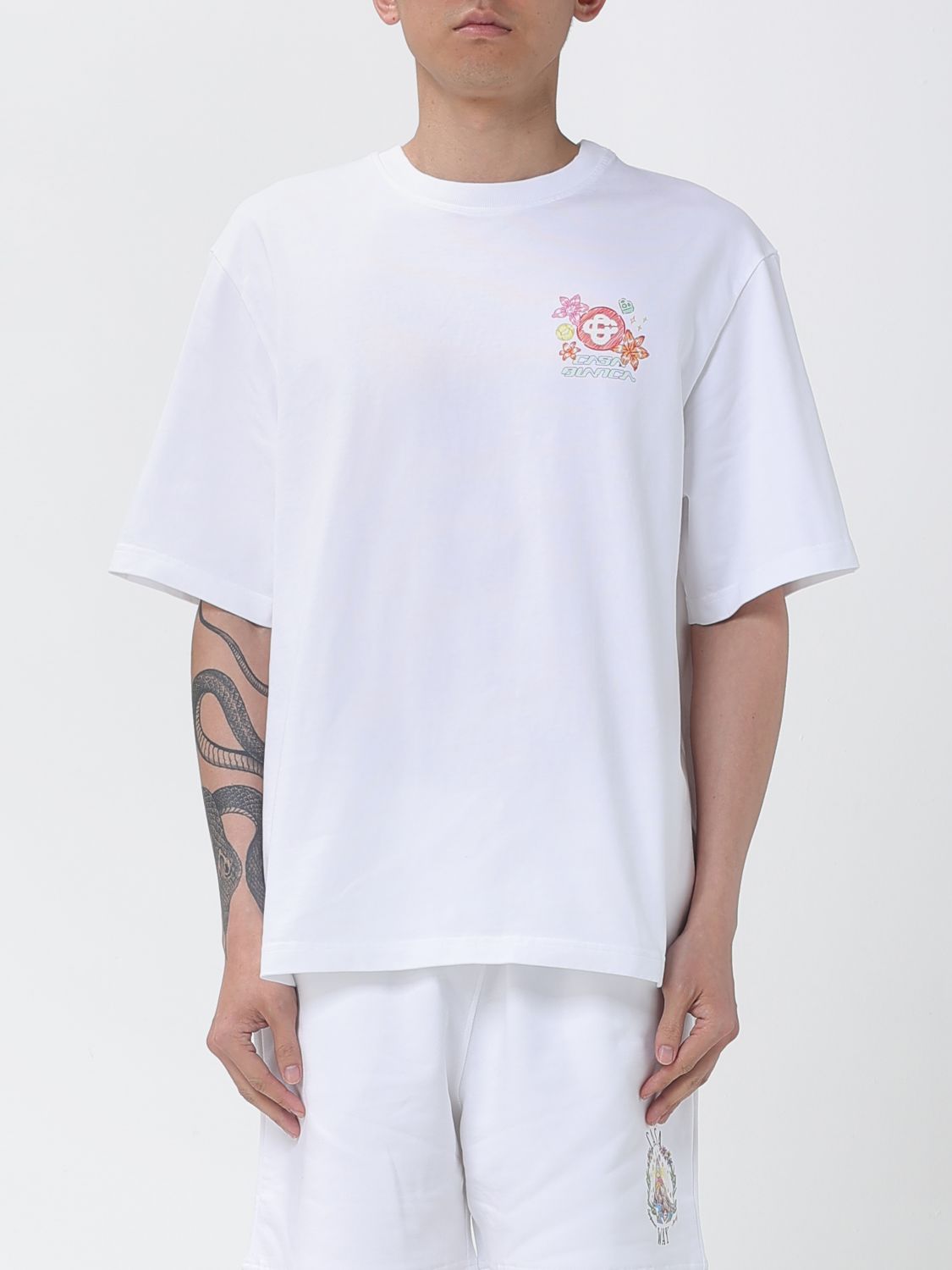 CASABLANCA Organic Cotton Crewneck T-shirt　カサブランカ オーガニックコットン クルーネック Tシャツ CASABLANCA