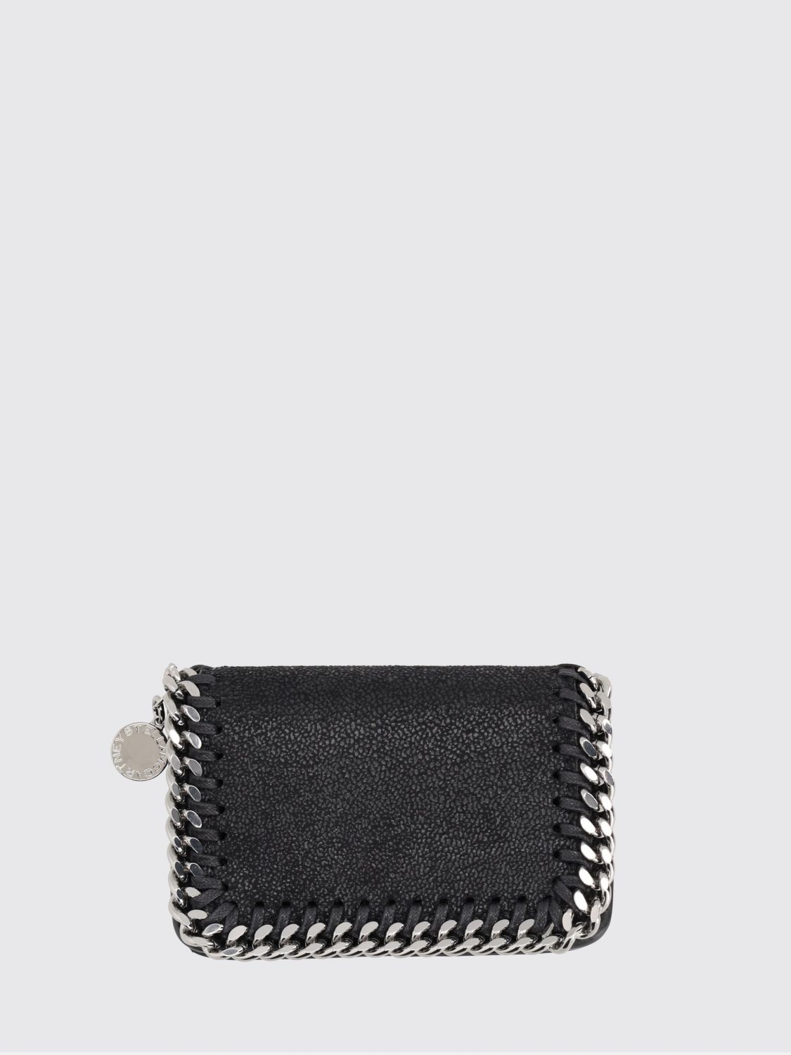 STELLA MCCARTNEY Falabella Geldbörse aus geknittertem Kunstwildleder