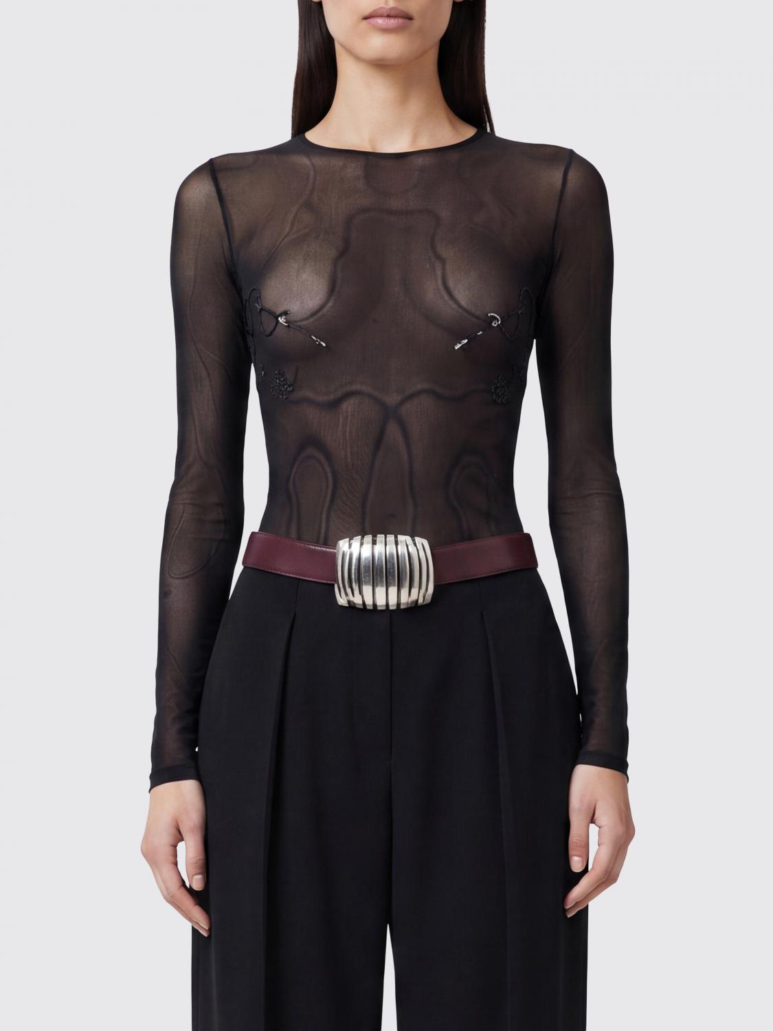 JEAN PAUL GAULTIER Crew Neck Top In Jersey