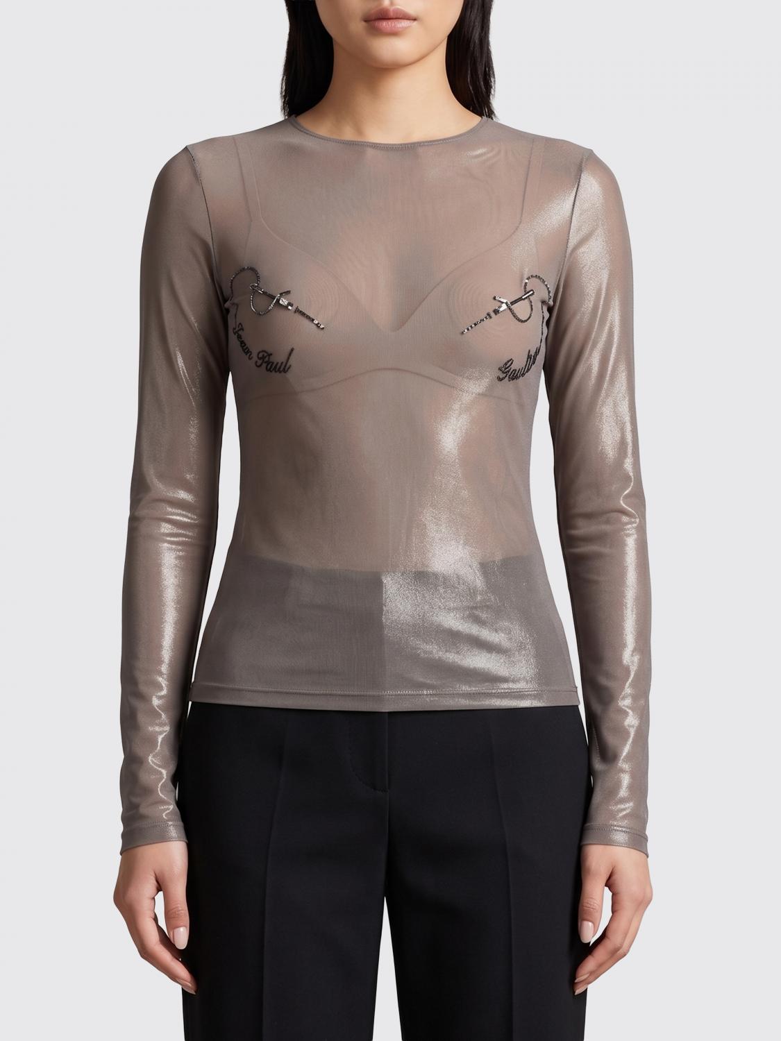 JEAN PAUL GAULTIER Top Woman color Grey