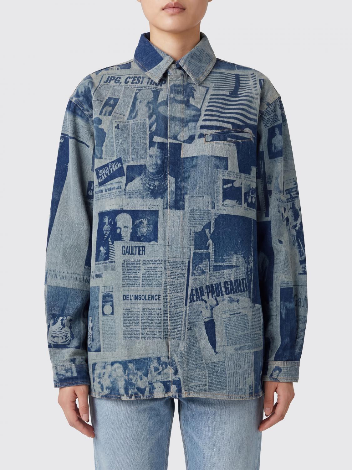JEAN PAUL GAULTIER Shirt Woman color Denim