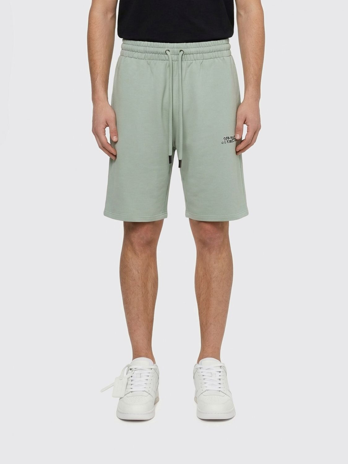 Off-White Off-White Jogging Shorts In Stretch Cotton　オフホワイト ジョギング ショーツ ストレッチ コットン