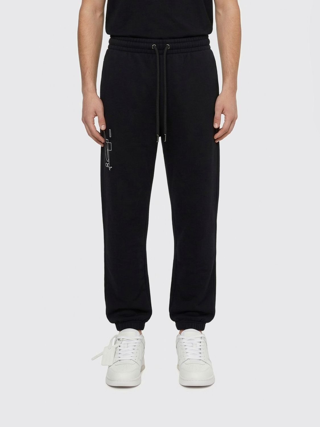 Off-White Off-White Jogging Trousers In Cotton With Logo　ロゴ入りオフホワイト コットン ジョギング パンツ
