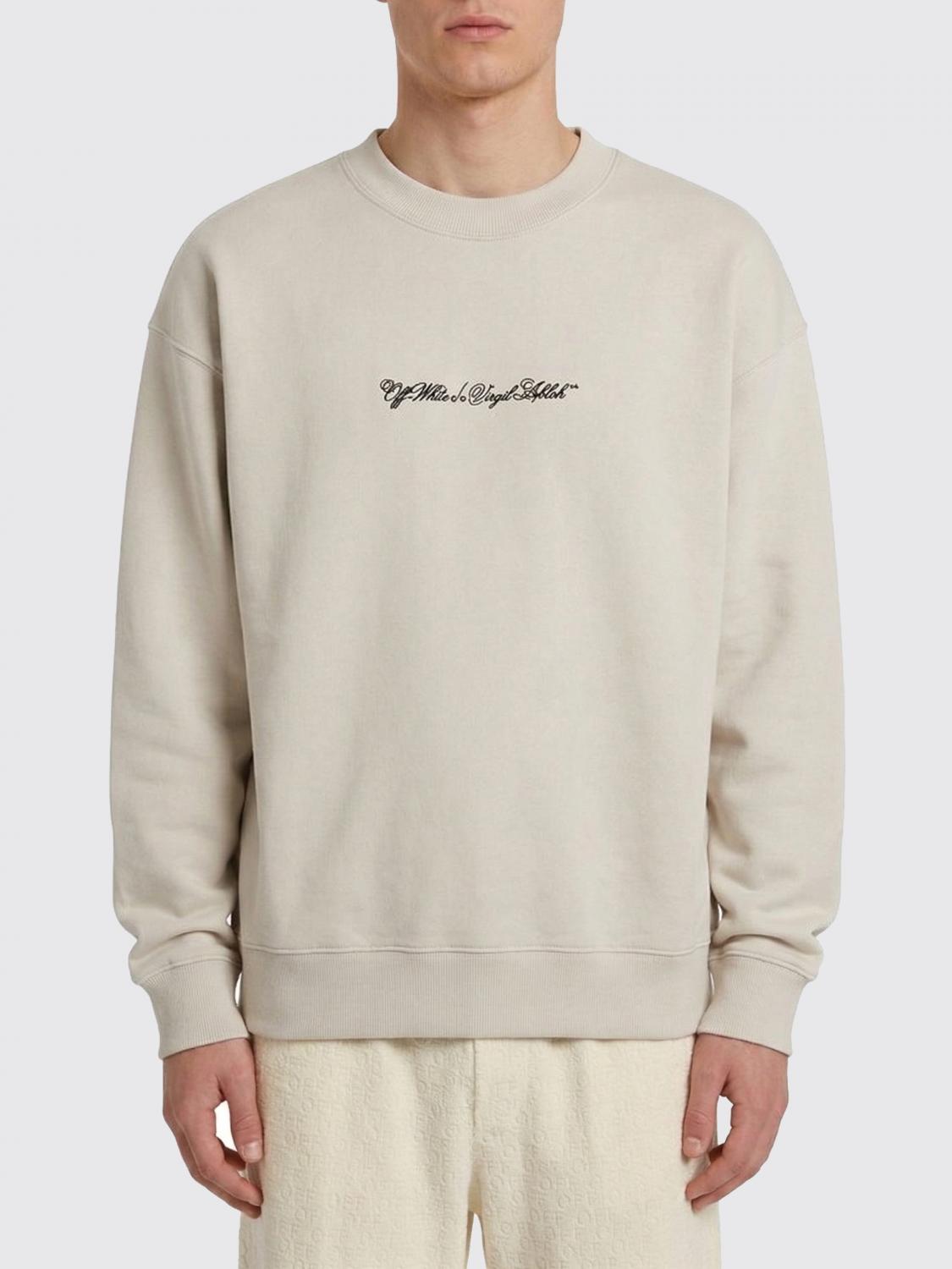 Off-White Baumwoll-Rundhalspullover