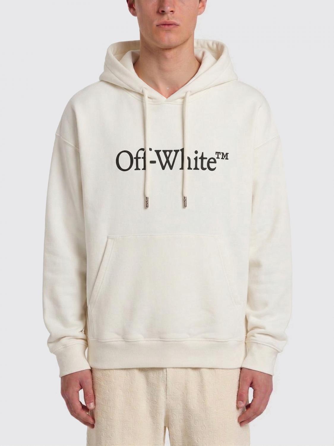 Off-White Baumwoll-Kapuzenpullover mit Logo