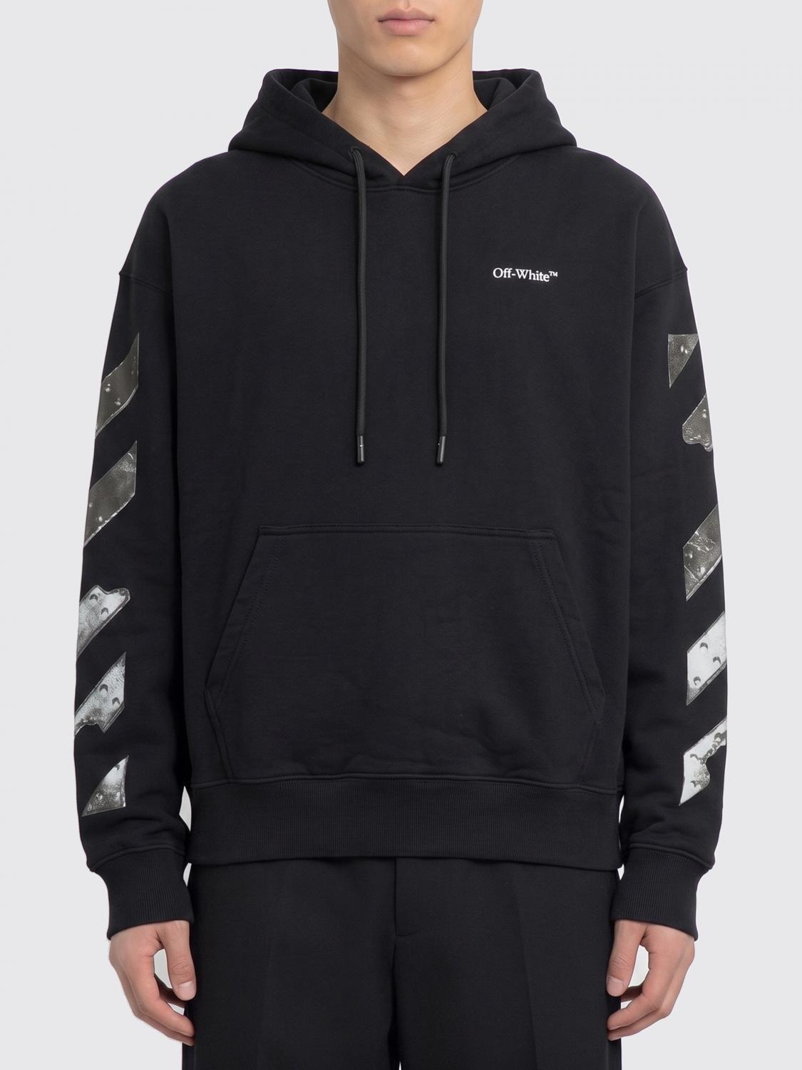 Off-White Cotton Hoodie · M