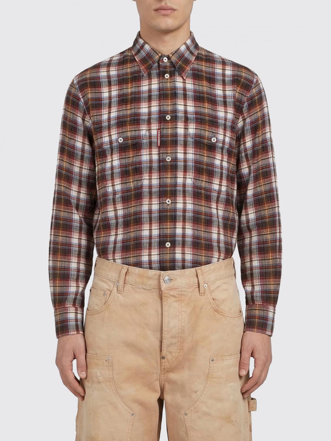 Dsquared2 Casual Check Linen Shirt
