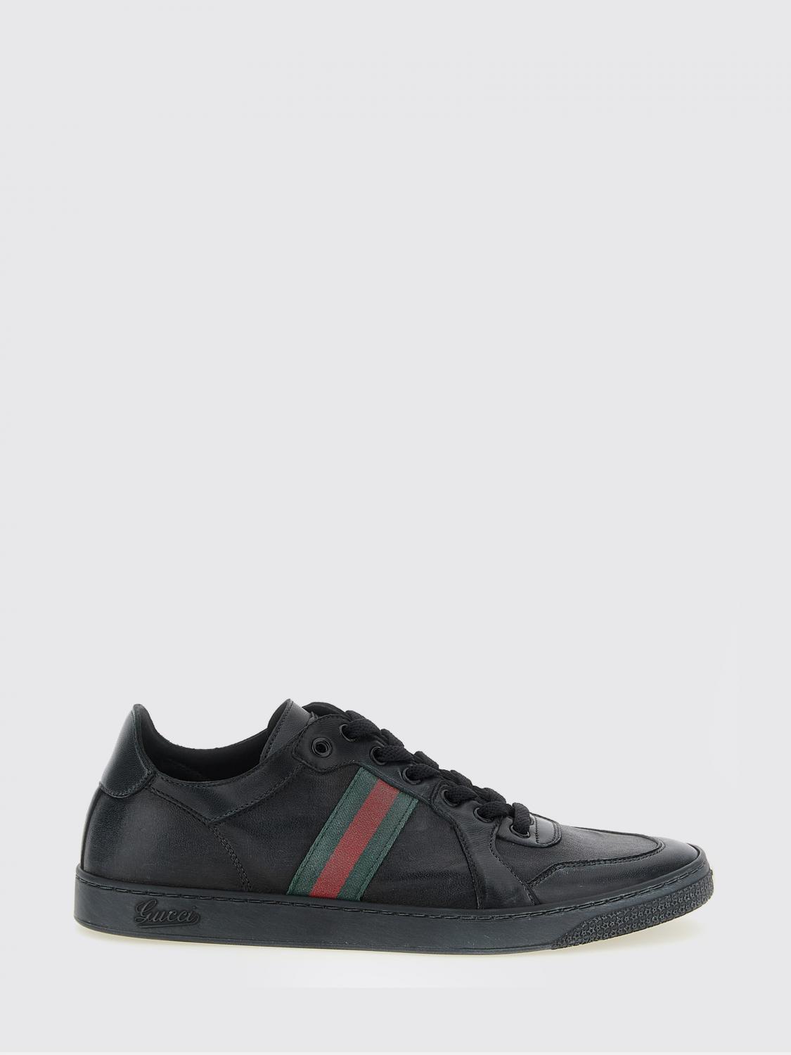 GUCCI Sneakers Stretch in pelle invecchiata