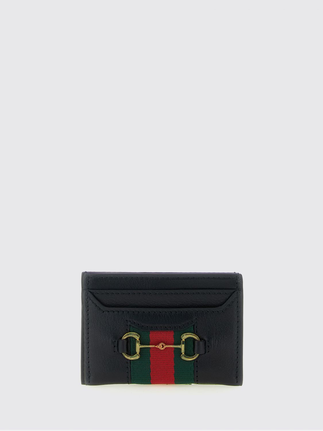 GUCCI Portacarte Web Horsebit