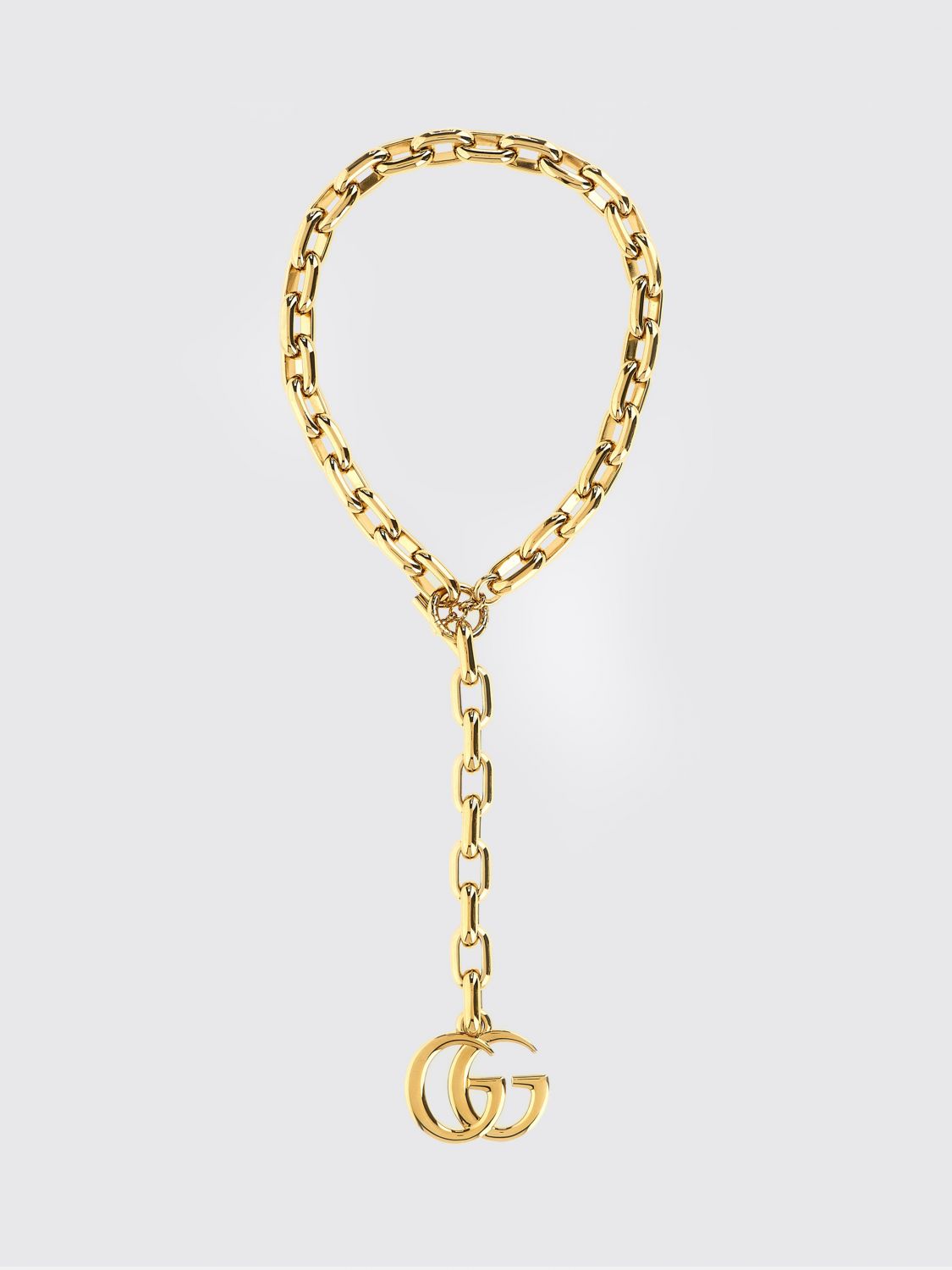 GUCCI Collana con catena e pendente GG Marmont
