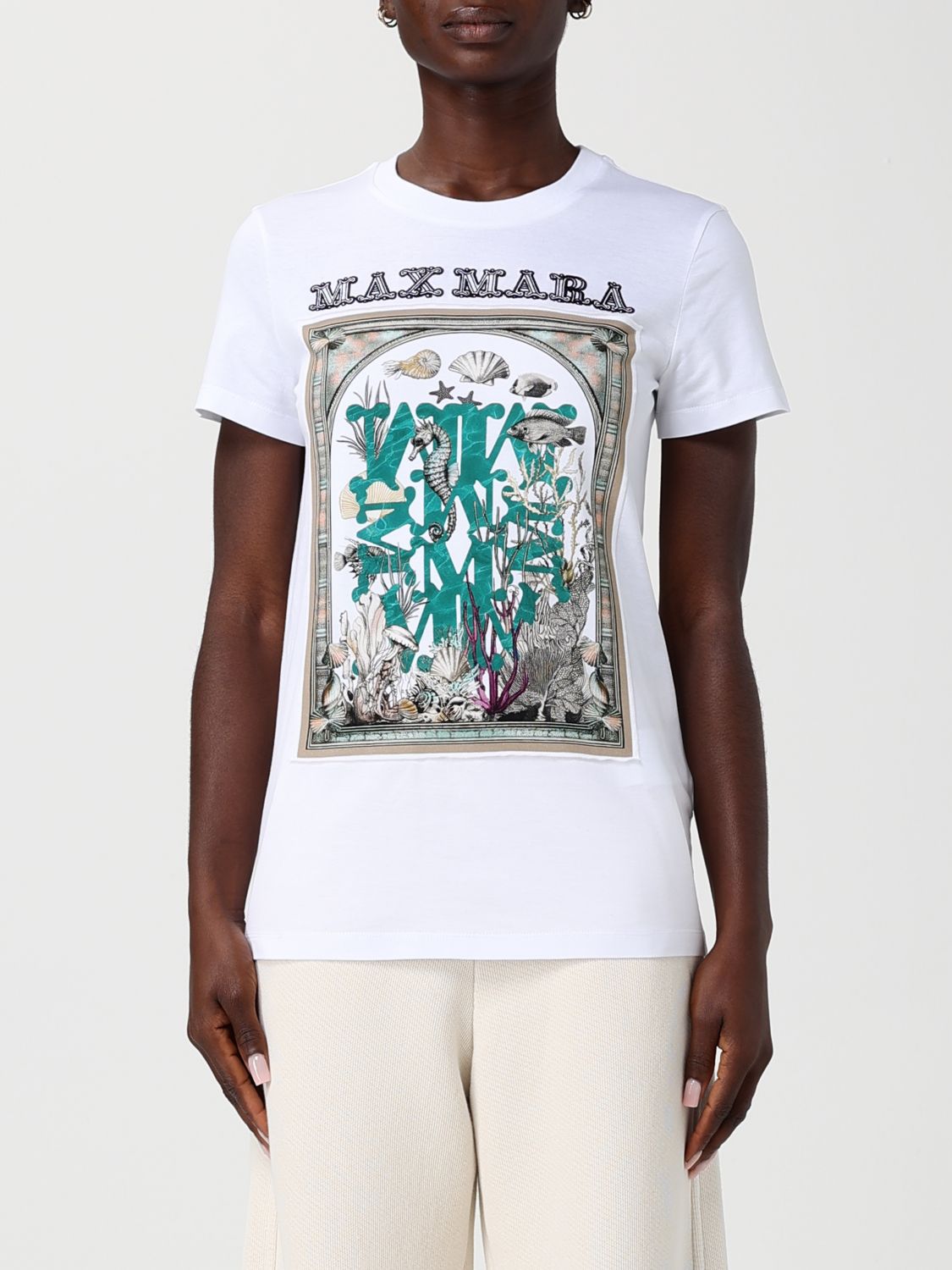 MAX MARA Bedrucktes Baumwoll-T-Shirt