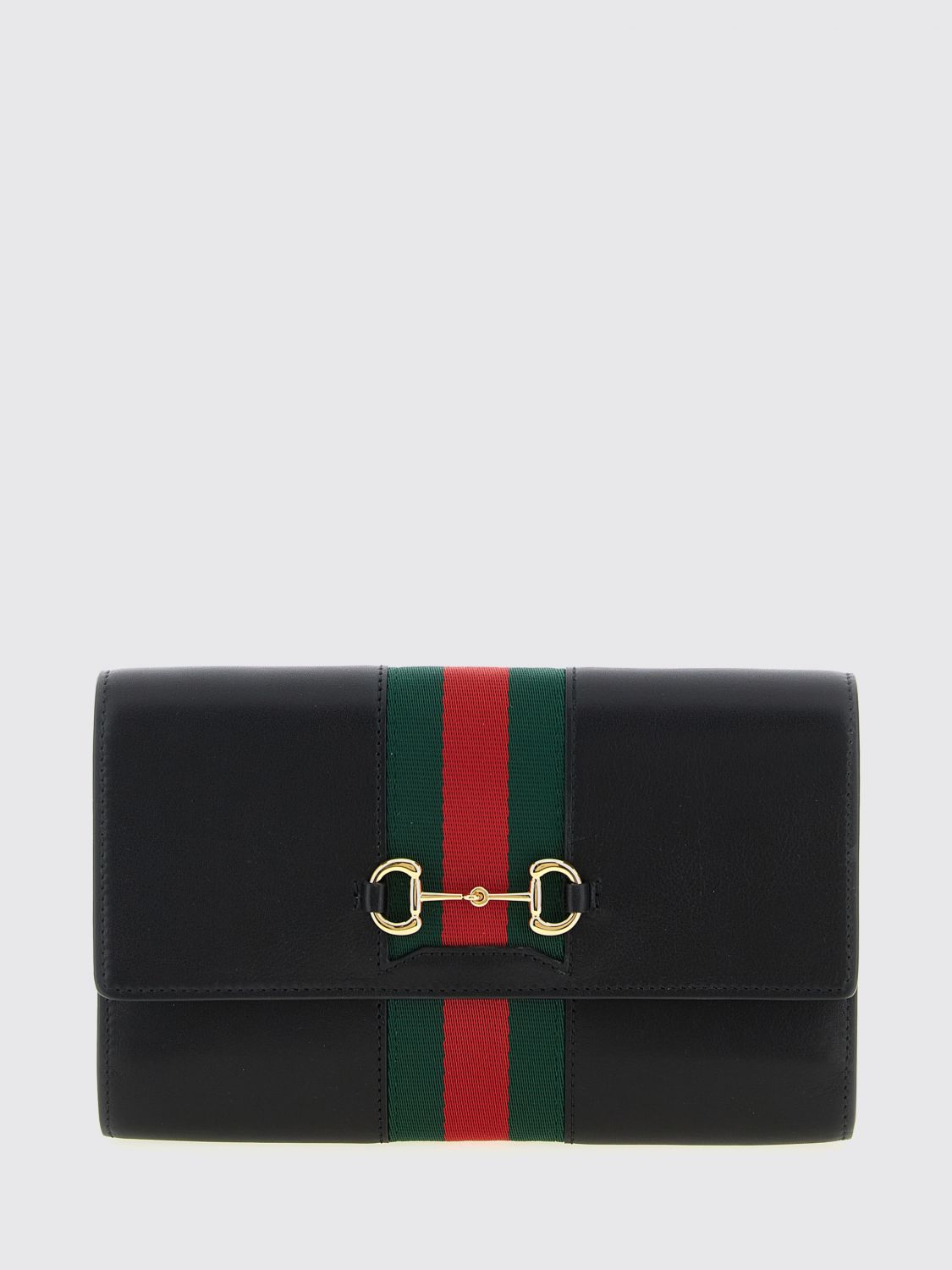 GUCCI Borsa wallet Horsebit Web in pelle