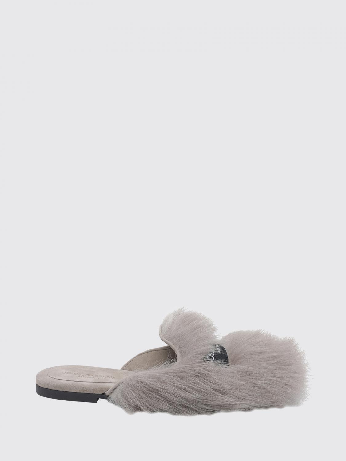 DOLCE & GABBANA Slipper aus Schaffell