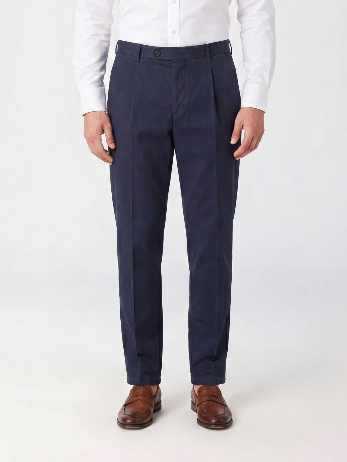 ELEVENTY Pantaloni sartoriali in cotone stretch