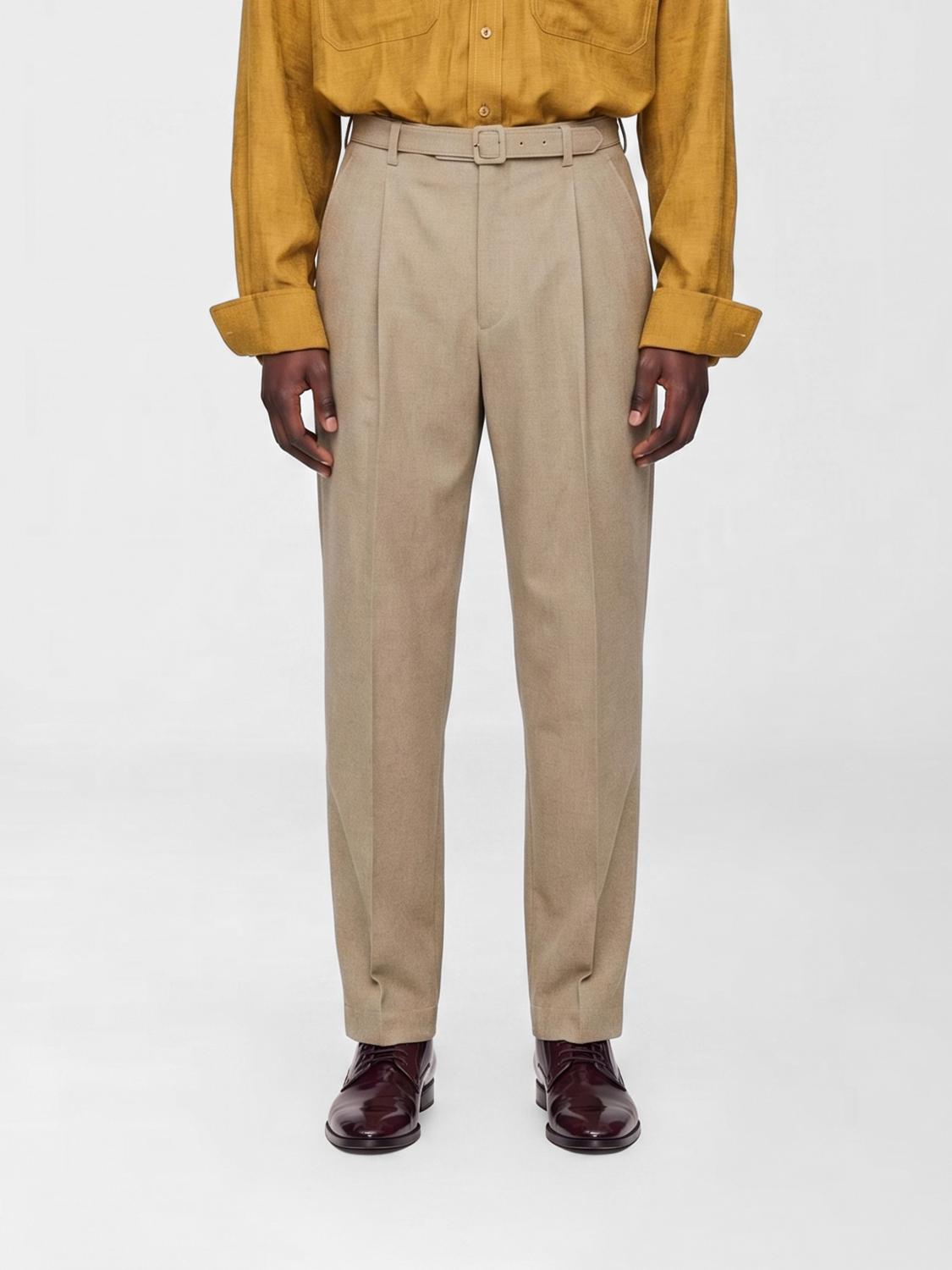 SAINT LAURENT Pantaloni slim fit in lana e Mohair
