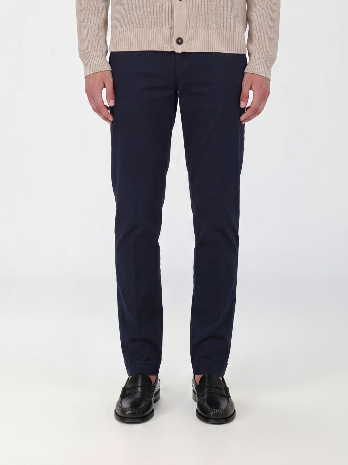 FAY Pantaloni chino in gabardine di cotone stretch