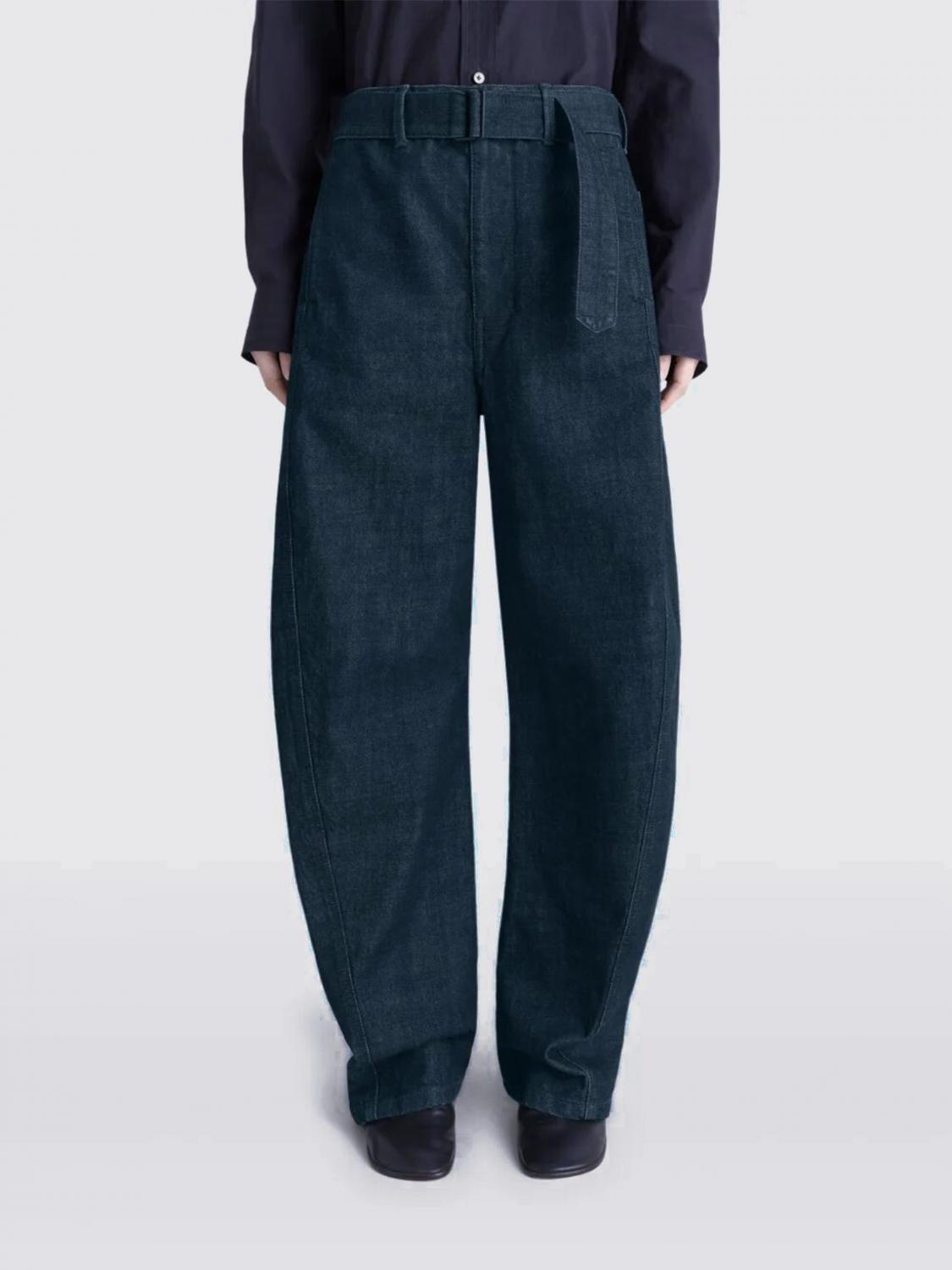 LEMAIRE Pants Men color Denim
