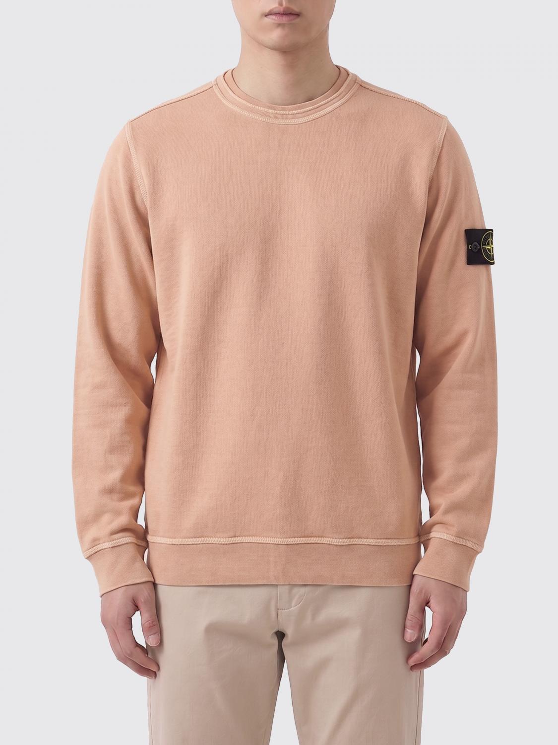 STONE ISLAND Cotton Crew Neck Sweatshirt With Logo　STONE ISLAND ロゴ入りコットン クルーネック スウェットシャツ STONE