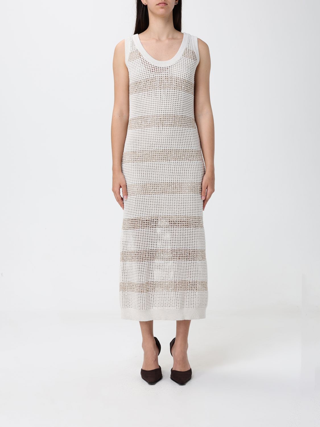 BRUNELLO CUCINELLI Dress Woman color Beige