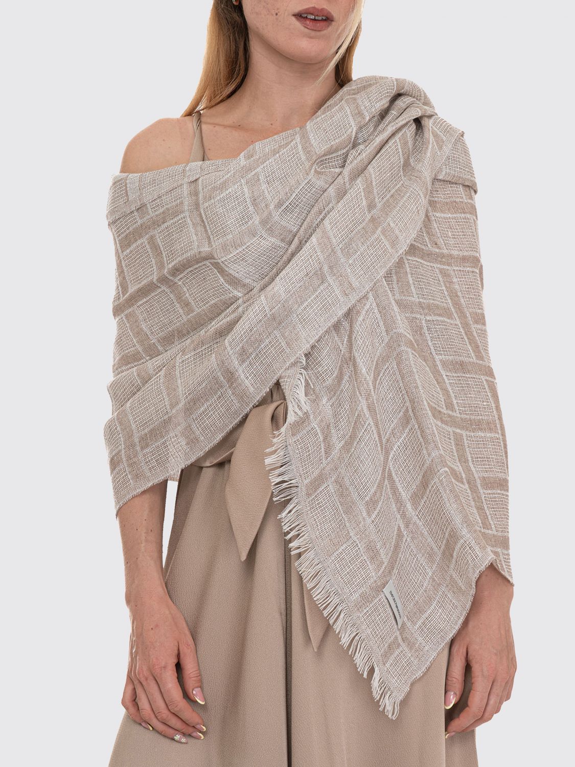 EMPORIO ARMANI Schal Damen Farbe Beige