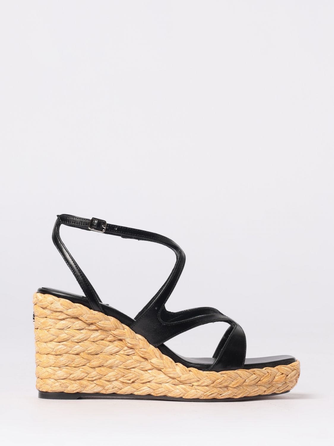 JIMMY CHOO Ayla Leather Wedge Sandal