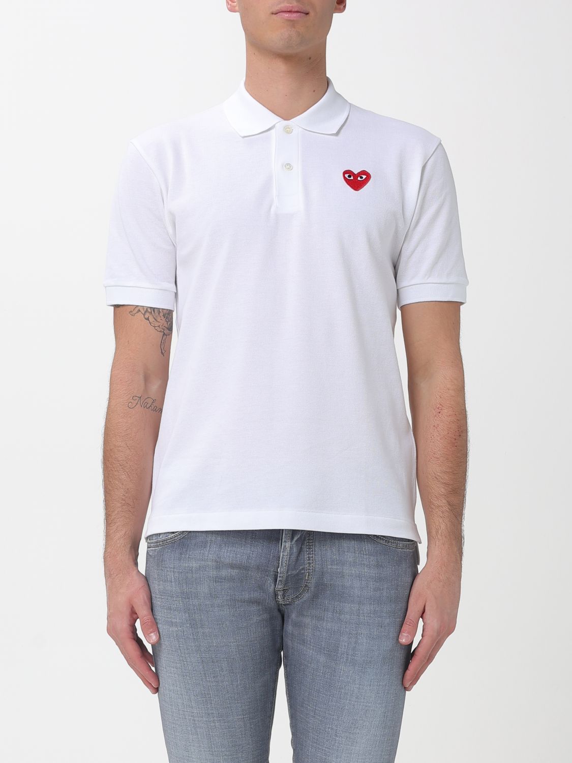 COMME DES GARÇONS PLAY Baumwoll-Polohemd mit Logo