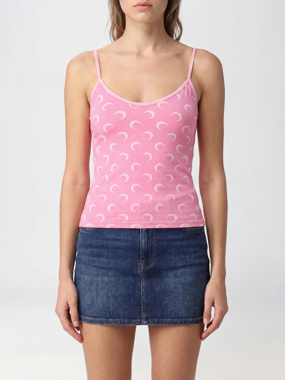 MARINE SERRE Jersey Top with Monogram Motif