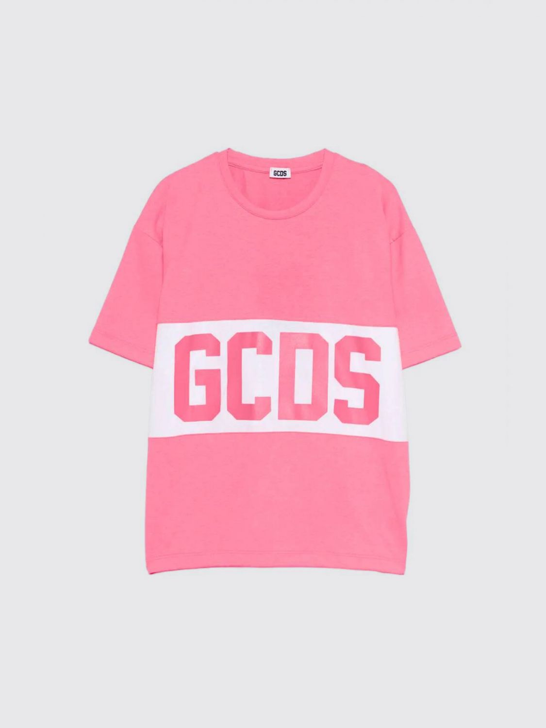 GCDS JUNIOR Baumwoll-T-Shirt mit Logo