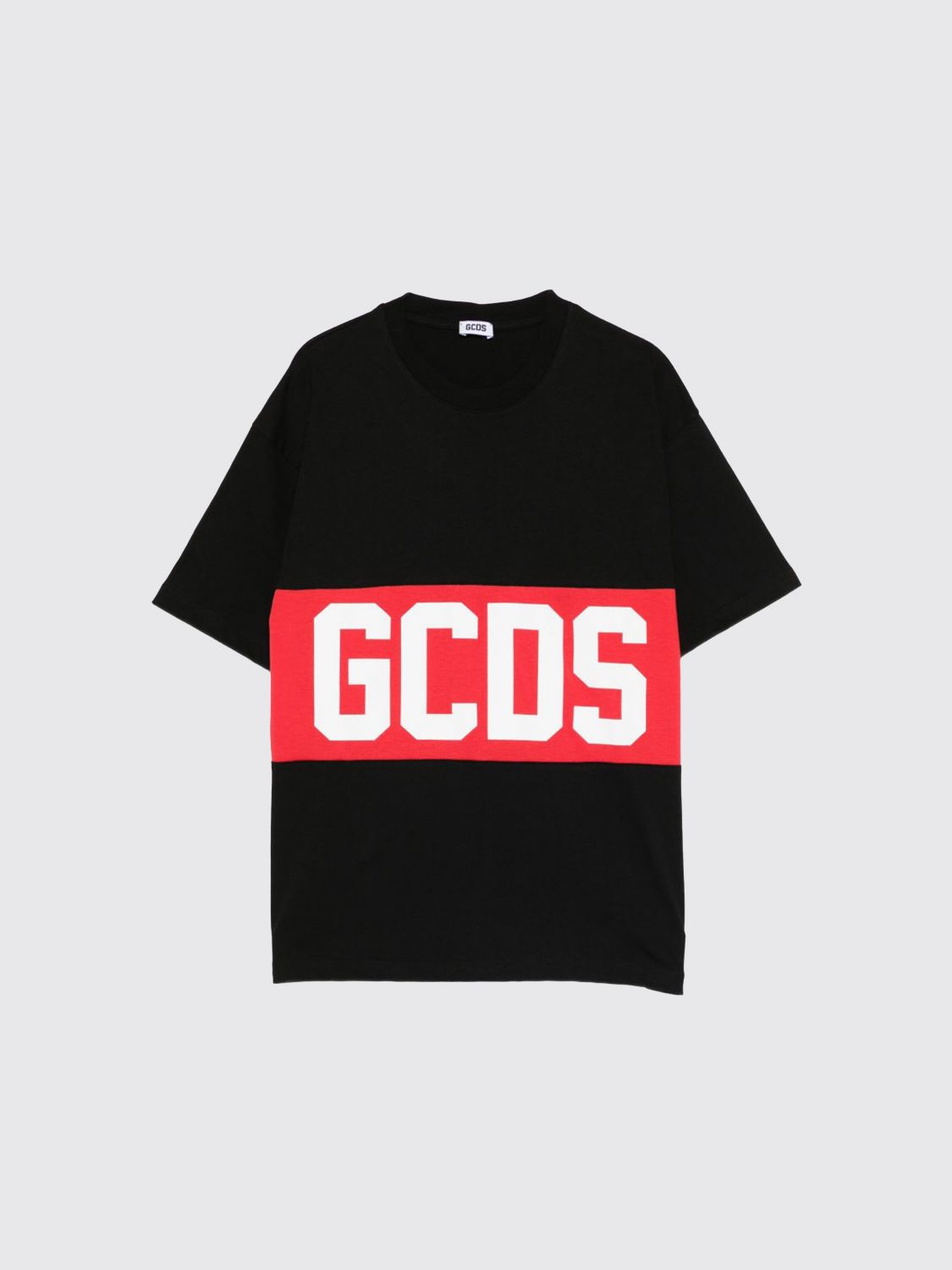 GCDS JUNIOR Baumwoll-T-Shirt mit Logo