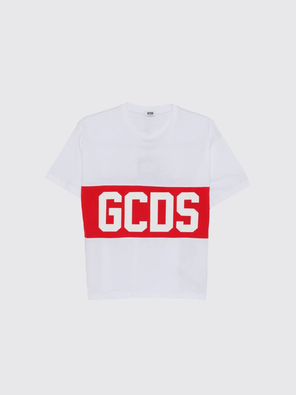 GCDS JUNIOR Baumwoll-T-Shirt mit Logo