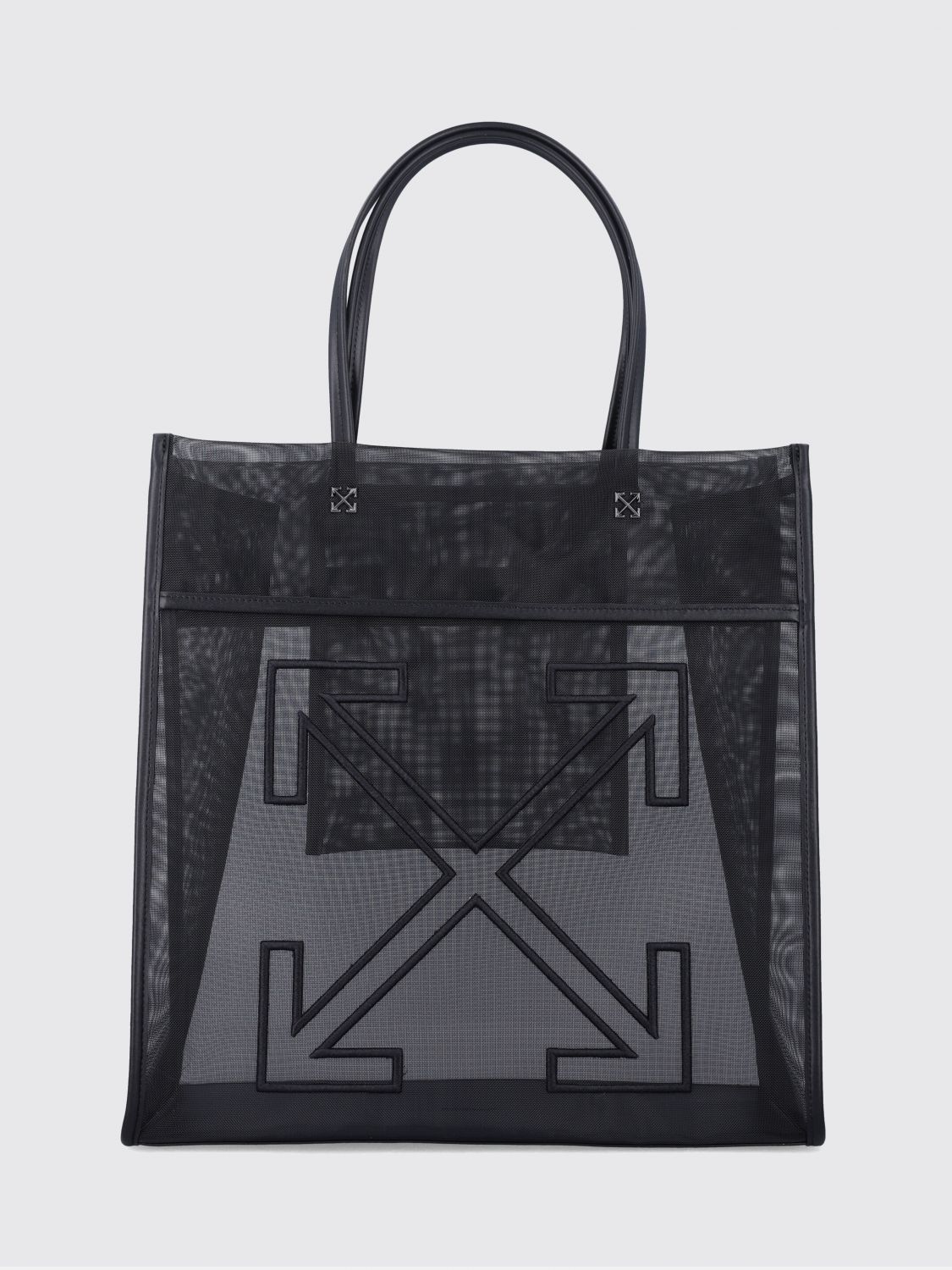 Off-White OFF-WHITE Tote Bag Woman color Black　OFF-WHITE トートバッグ ウーマンカラー ブラック