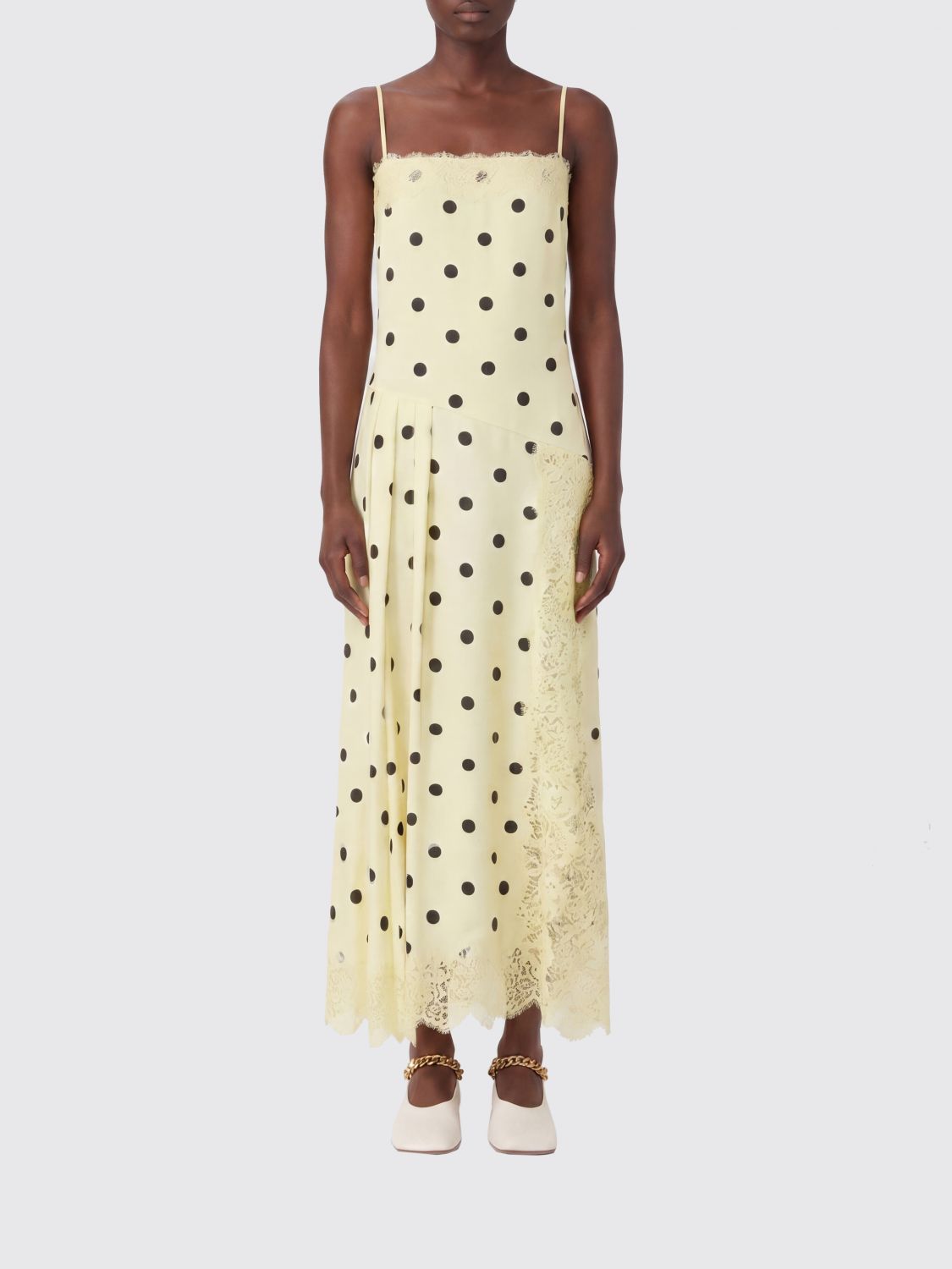 Sportmax Capo Midi Polka Dot Silk Dress · 42