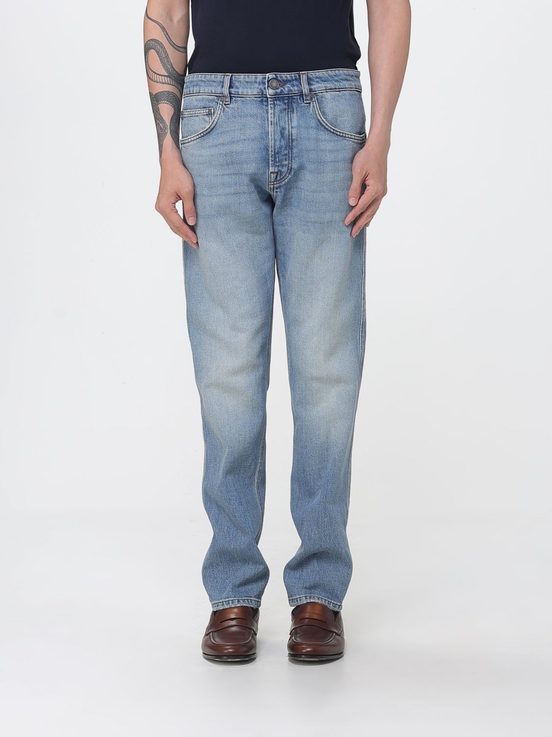 Lardini Straight Stretch Denim Jeans