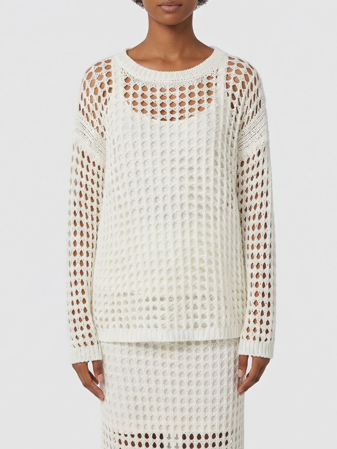 MAX MARA Cotton Mesh Sweater　MAX MARA コットンメッシュセーター MAX