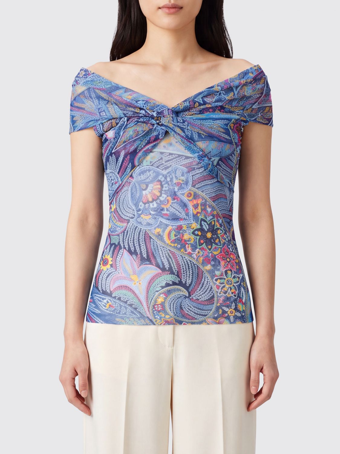 ETRO Top Woman color Blue