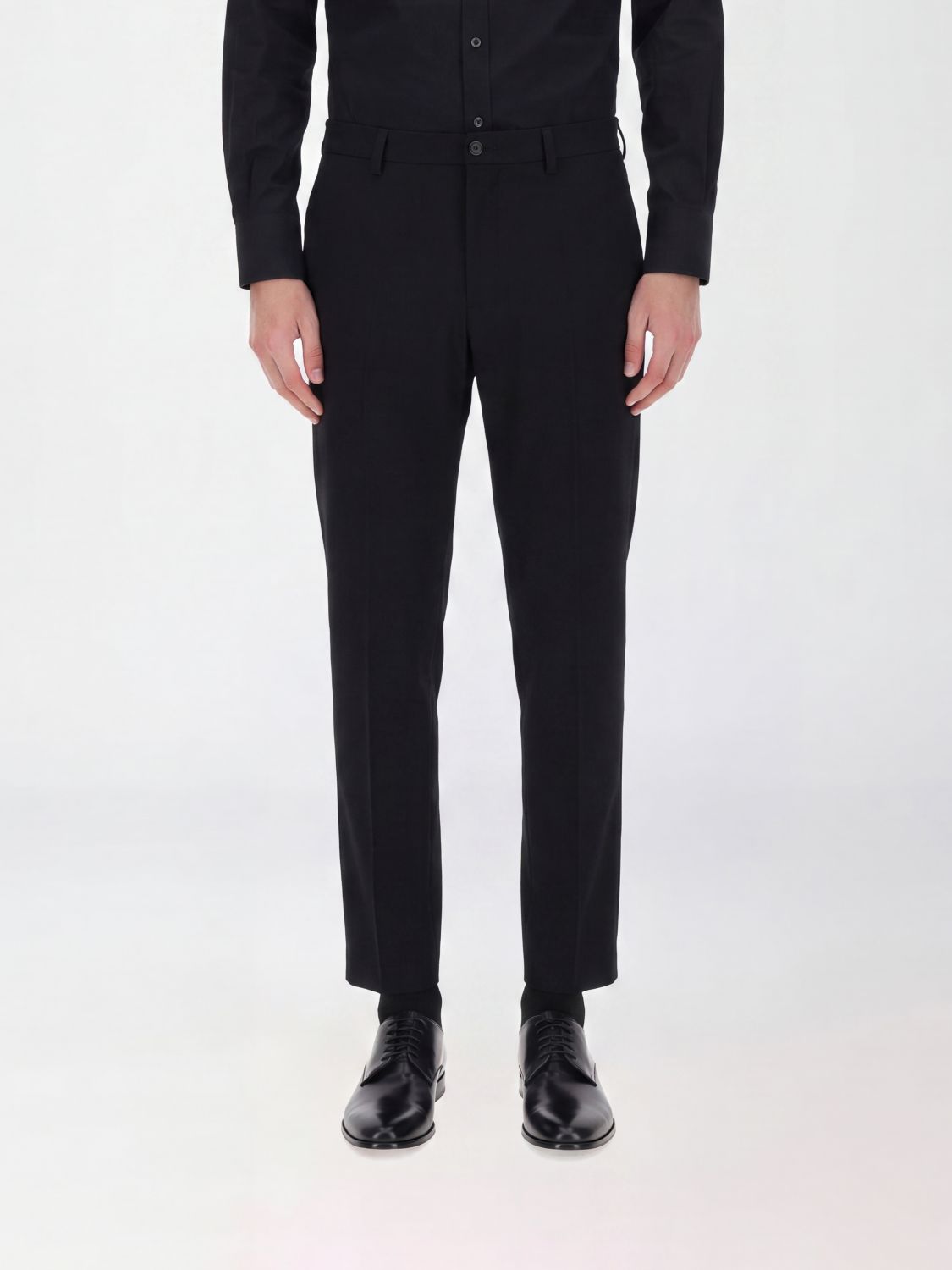 DOLCE & GABBANA Pantaloni sartoriali in lana vergine