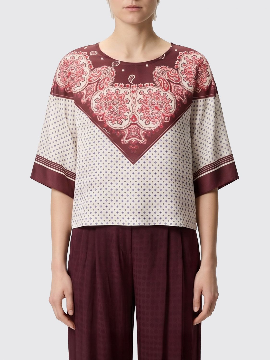 PINKO Shirt Woman color Burgundy