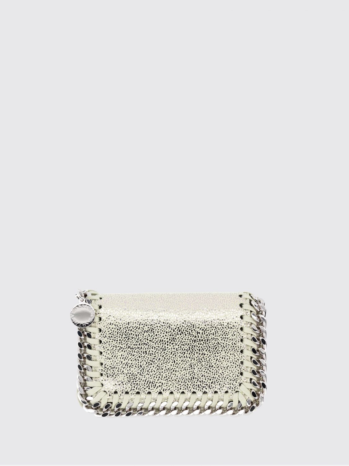 Stella McCartney STELLA MCCARTNEY Falabella Laminated Crackled Faux Suede Wallet　ステラマッカートニー ファラベラ ラミネート クラックル フェイク スエード ウォレット