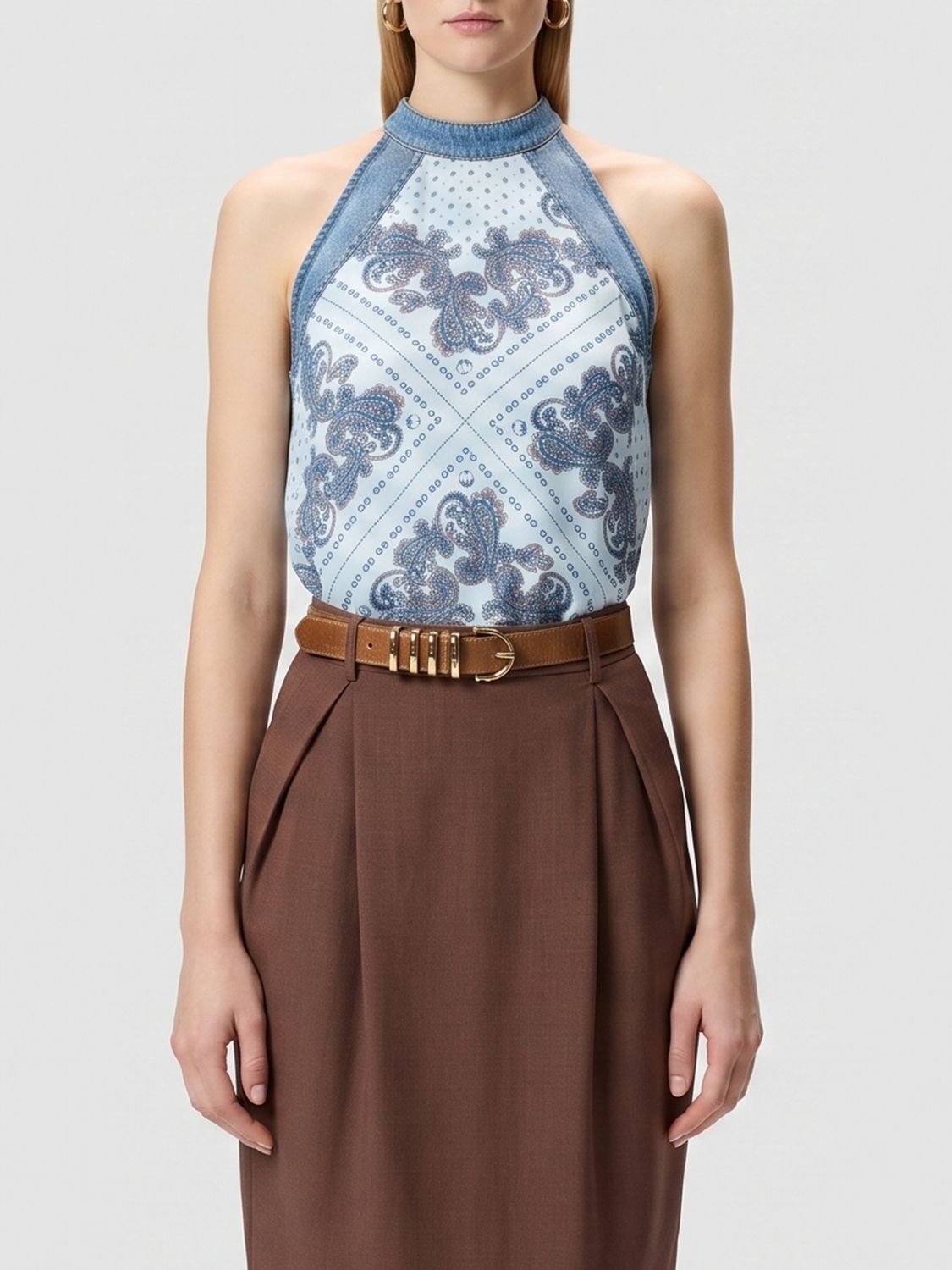 PINKO Top Woman color Gnawed Blue