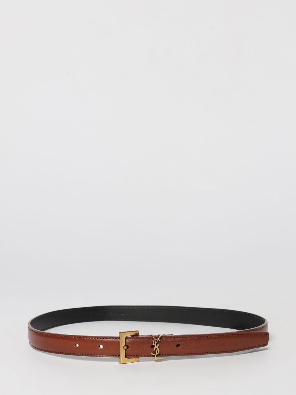SAINT LAURENT Cintura Cassandre in pelle