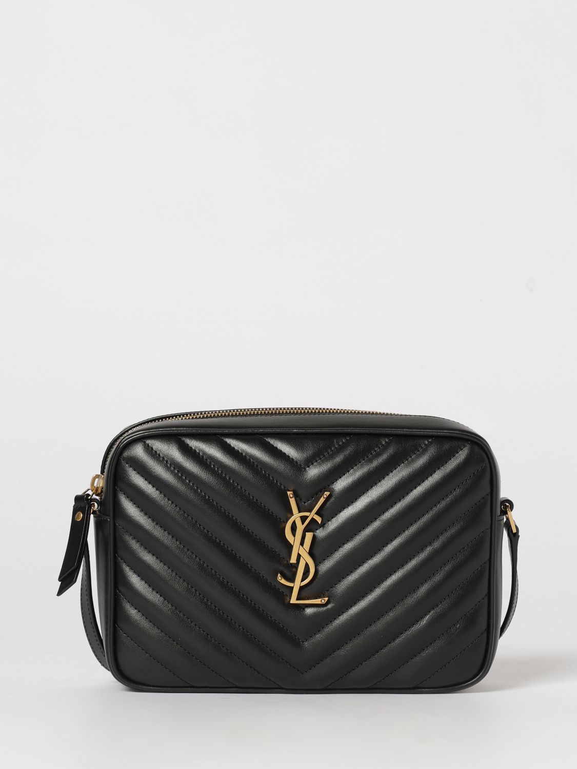 SAINT LAURENT Borsa Lou in nappa trapuntata chevron