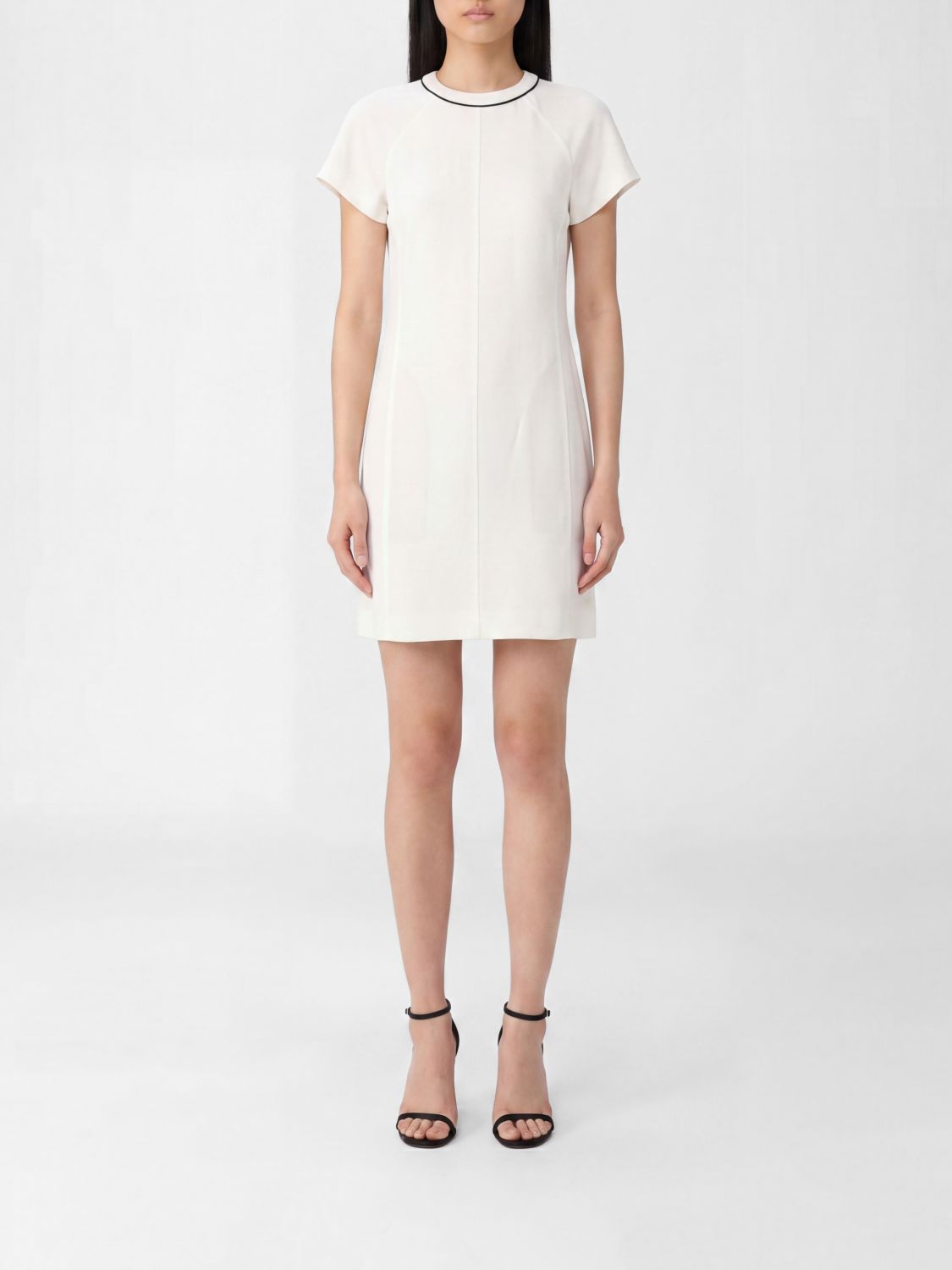 BRUNELLO CUCINELLI BRUNELLO CUCINELLI Viscose and Linen Dress with Monile　BRUNELLO CUCINELLI ビスコースとリネンのモニレ付きドレス